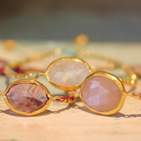 Thread Bracelets with Chakra Stones