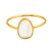 rainbow moonstone fine stacker ring