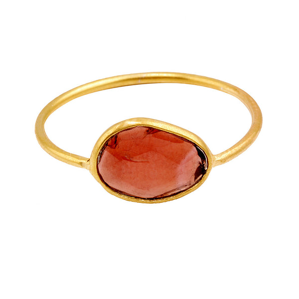 carnelian fine stacker ring