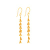 golden cascade earrings