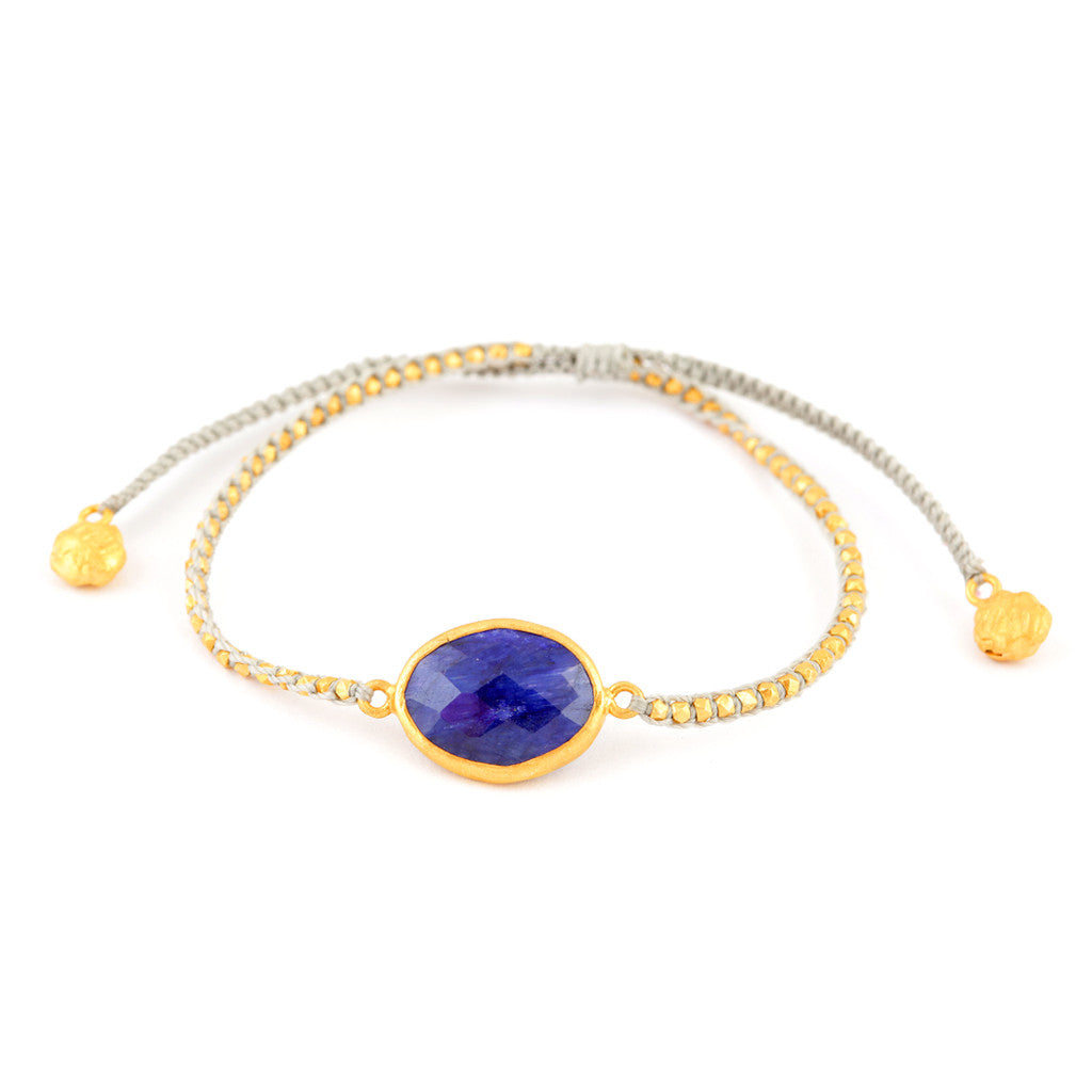 lapis lazuli third eye chakra bracelet