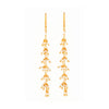 cascade earrings with seven tier white topaz stones