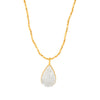 rock crystal druzy pendant necklace