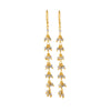 cascade earrings with seven tier labradorite